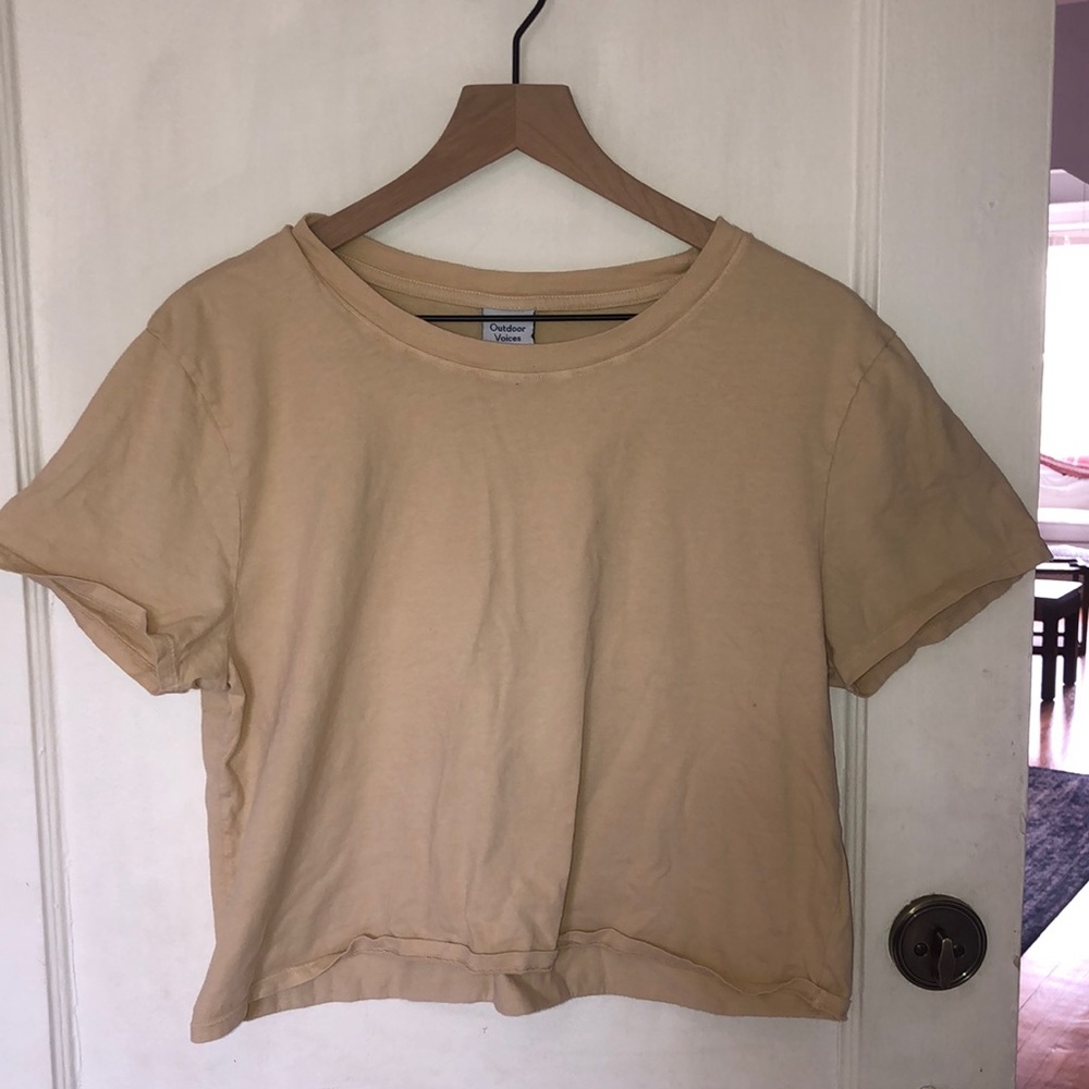 Outdoor Voices cropped tshirt
